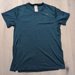 Gymshark | Shirts | Gymshark Onyx V5 Og Blue Short Sleeve Size S